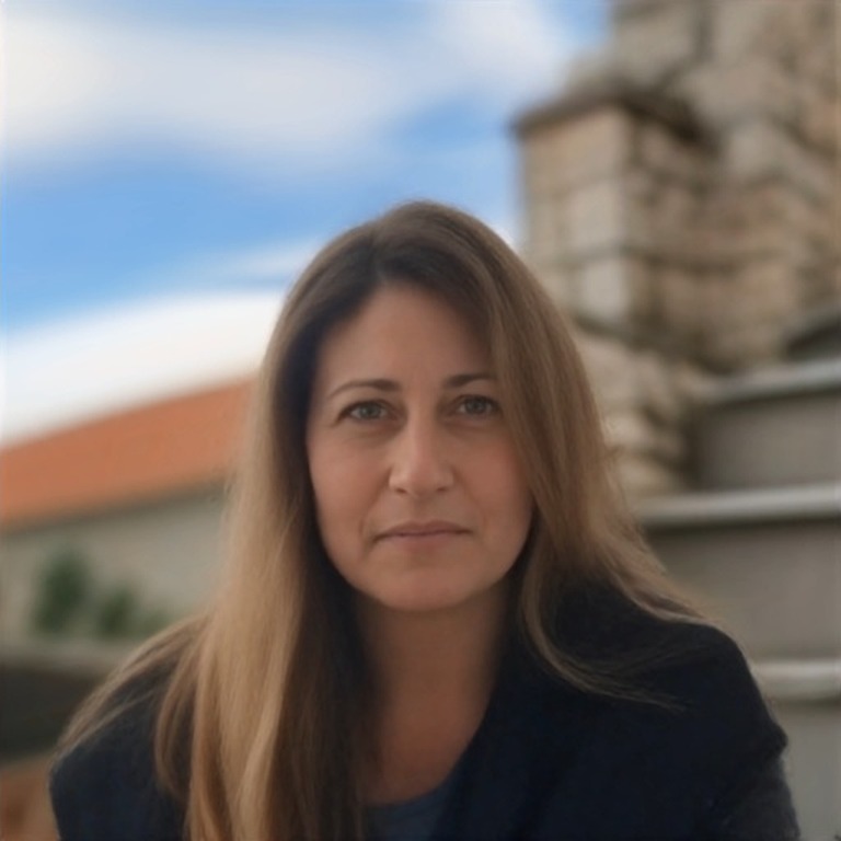 Maria Economopoulou, AI twin portrait